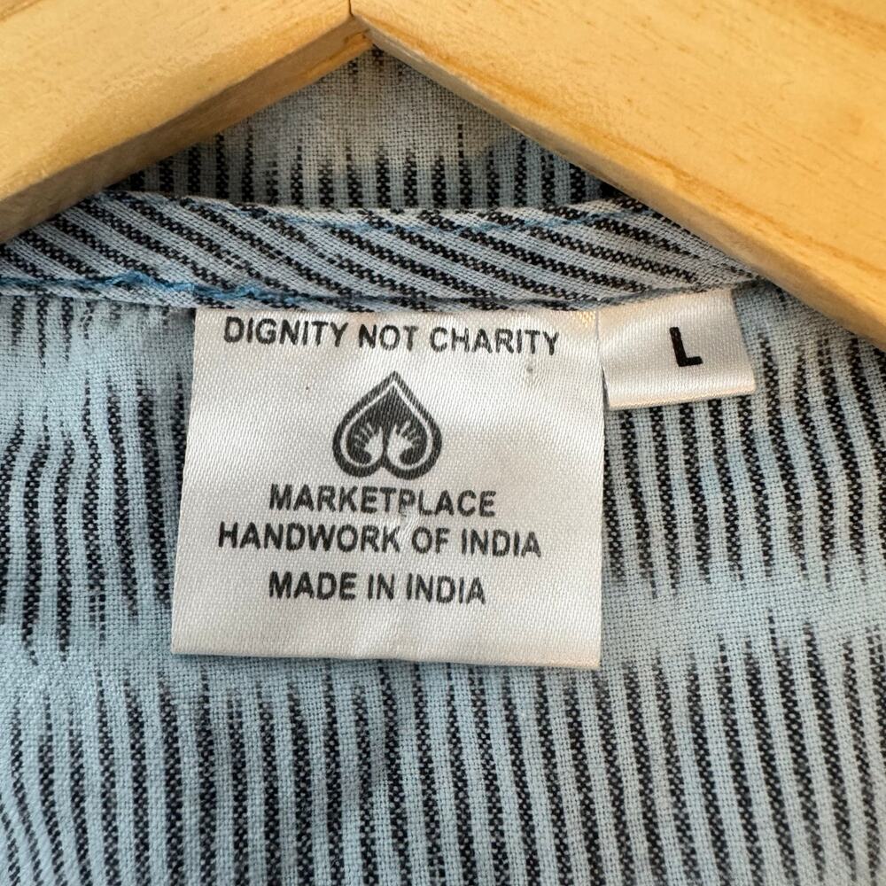 Dignity Not Charity Boho Patchwork Top Women’s Si… - image 3